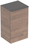 Szafka boczna Smyle Square B36 cm, H60 cm, T32.6 cm, z jednymi drzwiami, z zawiasem po lewej stronie, biały