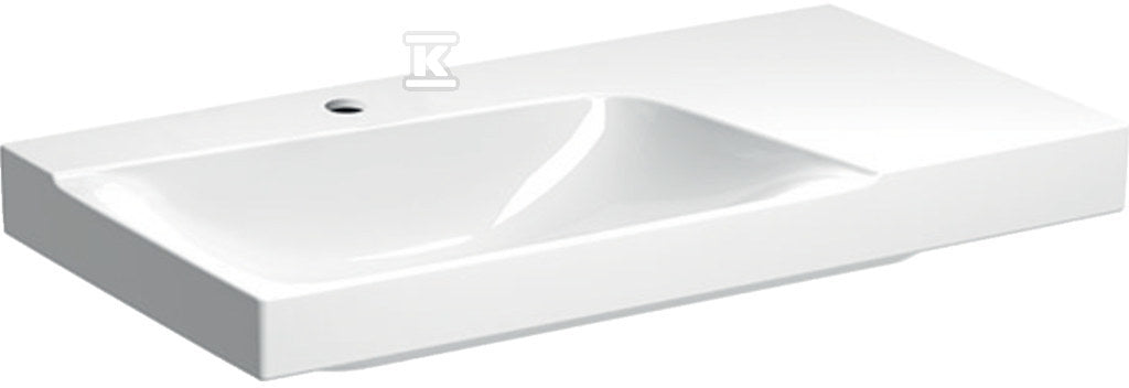 Umywalka Xeno2 90 cm, prawa, KeraTect