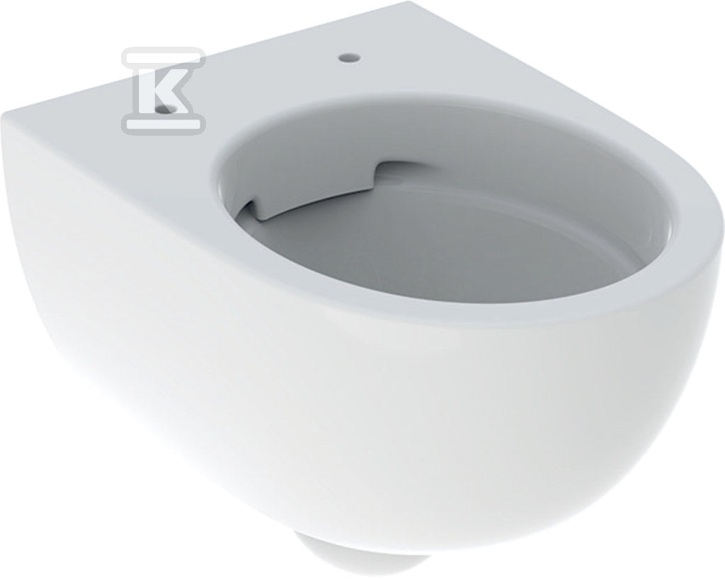 Miska wisząca WC Selnova Compact, lejowa, B35.5 cm, H33 cm, T49 cm, krótka, ukryte mocowania, Rimfree
