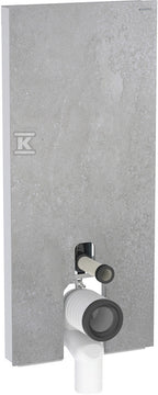 Moduł sanitarny Monolith do WC stojącego, H114, imitacja betonu