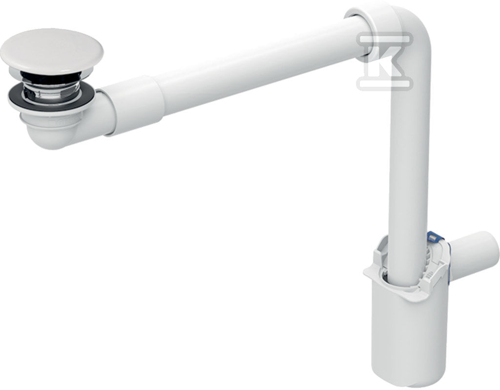 Odpływ umywalkowy model oszczędzający przestrzeń, ze swobodnym przepływem i pokrywą odpływu, do umywalki One odpływ pionowy