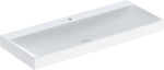 Umywalka One odpływ pionowy, B105 cm, T48 cm, z otworem na baterię, bez przelewu, KeraTect