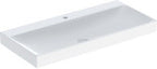 Umywalka One odpływ pionowy, B120 cm, T48 cm, z otworem na baterię, bez przelewu, KeraTect
