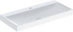 Umywalka One odpływ pionowy, B120 cm, T48 cm, z otworem na baterię, bez przelewu, KeraTect