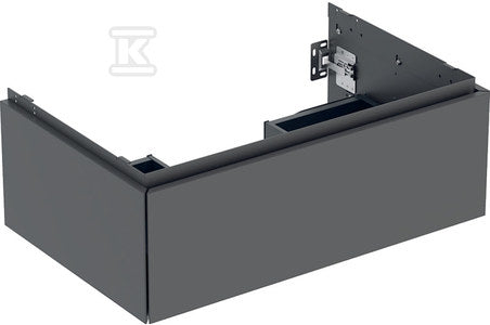 Szafka pod umywalkę One B74 cm, H26.6 cm, T47 cm, z jedną szufladą, lava