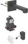 Bateria umywalkowa ścienna Brenta zasilanie sieciowe, do podtynkowej skrzynki Funkcyjnej, z mieszaczem termostatycznym, L=17 cm, chrom,