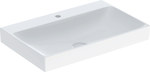 Umywalka One odpływ pionowy, B120 cm, T48 cm, z otworem na baterię, bez przelewu, KeraTect