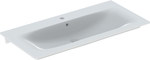 Umywalka meblowa Selnova Square B60 cm, H16.8 cm, T48 cm, cienki rant, z przelewem, z otworem na baterię