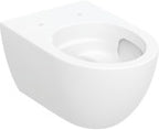 Miska wisząca WC Acanto, lejowa, B35.5 cm, H33.5 cm, T53 cm, ukryte mocowanie, z techniką spłukiwania TurboFlush, KeraTect