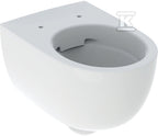 Miska wisząca WC Selnova, Lejowa, B35.5 cm, H37 cm, T53 cm, podwyższona, ukryte mocowania, Rimfree