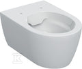 Miska wisząca WC iCon, lejowa, B35.5 cm, H33 cm, T53 cm, ukryte mocowania, Rimfree, KeraTect
