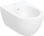 Bidet wiszący Acanto, B35.5 cm, H27.5 cm, T53 cm, z przelewem, z otworem na baterię