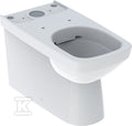 Miska stojąca WC Selnova Square do spłuczki nasadzanej, lejowa, B35 cm, H40 cm, T68 cm, przylegająca do ściany, częściowo ukryte mocowania, odpływ poziomy lub pionowy, Rimfree