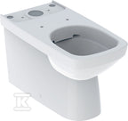 Miska stojąca WC Selnova Square do spłuczki nasadzanej, lejowa, B35 cm, H40 cm, T68 cm, przylegająca do ściany, częściowo ukryte mocowania, odpływ poziomy lub pionowy, Rimfree