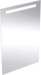 Lustro podświetlane Option Basic Square B60 cm, H70 cm, T3.2 cm, oświetlenie u góry, Aluminium anodyzowane