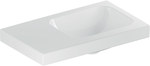 Umywalka iCon Light kompaktowa, B53 cm, H13 cm, T31 cm, bez przelewu, z otworem na baterię po lewej stronie, z powierzchnią odkładczą po lewej stronie, biały-alpin, matowa