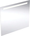 Lustro podświetlane Option Basic Square B60 cm, H70 cm, T3.2 cm, oświetlenie u góry, Aluminium anodyzowane