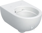 Miska wisząca WC Selnova, lejowa, B36 cm, H33 cm, T53 cm, ukryte mocowania, Rimfree