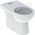 Miska stojąca WC Selnova do spłuczki nasadzanej, lejowa, B35.5 cm, H40 cm, T66 cm, częściowo ukryte mocowania, odpływ uniwersalny, Rimfree