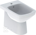 Bidet stojący Selnova Square przylegający do ściany, B35 cm, H40 cm, T53 cm, częściowo ukryte mocowania, z przelewem, z otworem na baterię