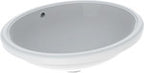 Umywalka podblatowa Variform, owalna, B49.5 cm, H18 cm, T42 cm, z przelewem, bez otworu na baterię