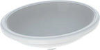Umywalka podblatowa Variform, owalna, B49.5 cm, H18 cm, T42 cm, bez przelewu, bez otworu na baterię