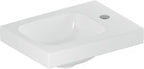 Umywalka iCon Light kompaktowa, B53 cm, H13 cm, T31 cm, bez przelewu, z otworem na baterię po lewej stronie, z powierzchnią odkładczą po lewej stronie, biały-alpin, matowa