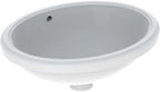 Umywalka podblatowa Variform, owalna, B49.5 cm, H18 cm, T42 cm, z przelewem, bez otworu na baterię