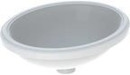 Umywalka podblatowa Variform, owalna, B49.5 cm, H18 cm, T42 cm, bez przelewu, bez otworu na baterię