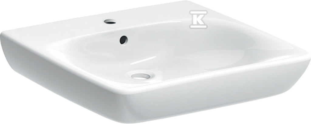 Umywalka Selnova Comfort B60 cm, H15 cm, T55 cm, z przelewem, z otworem na baterię, dla niepełnosprawnych