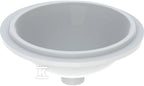 Umywalka podblatowa Variform, okrągła, D33 cm, H18 cm, bez przelewu, bez otworu na baterię, szkliwiony spód