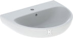 Umywalka Selnova B60 cm, H18 cm, T48 cm, z przelewem, z otworem na baterię