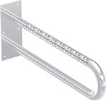 Poręcz WC ścienna Lehnen Funktion łukowa stała 850 mm, falista