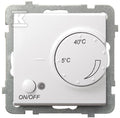Regulator temperatury z czujnikiem napowietrznym, biały mat SONATA