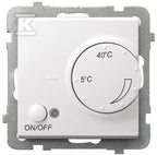 Regulator temperatury z czujnikiem napowietrznym, biały mat SONATA