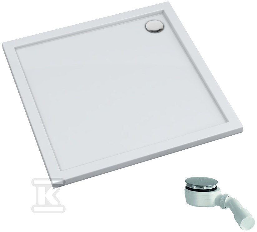 Brodzik akrylowy 3.2332 Standard 80x80x4,5 cm R55 "Caspar New", półokrągły
