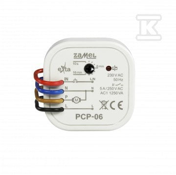 Przekaźnik czasowy do sterowania wentylatorem łazienkowym, dopuszczalny, 5A, 230V AC PCP-06