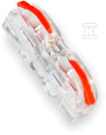 Szybkozłączka przelotowa PC-201 uniwersalna linka-drut 0,5-4mm2 opk=25szt