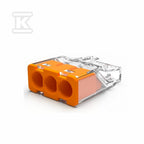Szybkozłączka mini PC-213S do przewodu typu drut, 0,2-2,5mm2 opk=100szt