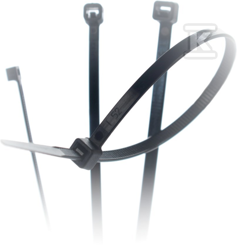 Opaska kablowa w kolorze czarnym SCV-770HW (750x7,5 mm) - opak.100 szt.
