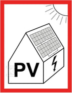 Tablica samoprzylepna 74x105 "PV" NI3-PV
