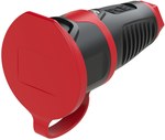 Gniazdo tablicowe jednofazowe P-Nova Plus 16A 2P+Z 230V, kołnierz 50x50, z bolcem IP54
