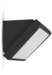 Oprawa Ścienna V-TAC 12W LED Ukośna Czarna IP65 VT-8054 6400K 1250lm
