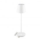 Lampka Biurkowa Nocna V-TAC 2W LED Ładowanie Ściemnianie IP54 Biała VT-7562 3000K 200lm