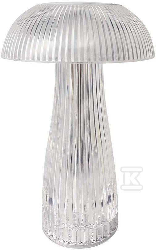 Lampka Biurkowa Nocna V-TAC 1W LED 25cm Ładowanie USB Ściemnianie Przezroczysta VT-1040 3000K-6000K 50lm