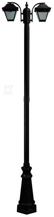 Latarnia Ogrodowa V-TAC 2XE27 230cm IP44 Czarny VT-847 3 Lata Gwarancji
