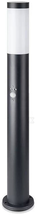 Słupek Ogrodowy V-TAC 80CM Czarny Czujnik Ruchu E27 VT-838-80