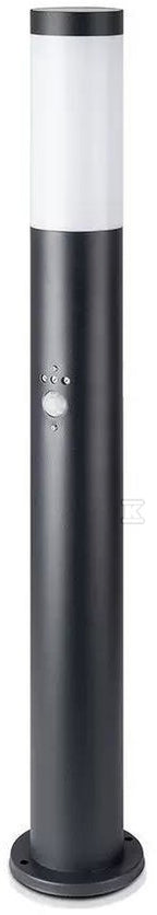 Słupek Ogrodowy V-TAC 80CM Czarny Czujnik Ruchu E27 VT-838-80