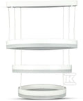 Oprawa Zwieszana LED V-TAC 82W Soft Light Chandelier Ściemnianie Biały VT-82-3-W-N 3000K 4550lm 3 Lata Gwarancji
