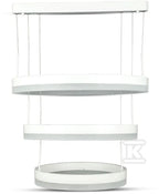 Oprawa Zwieszana LED V-TAC 82W Soft Light Chandelier Ściemnianie Biały VT-82-3-W-N 3000K 4550lm 3 Lata Gwarancji